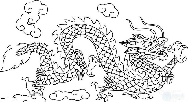 可爱的龙简笔画图片