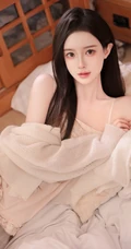 美的无处藏，一见就喜欢的高颜值黑直长发女生小姐姐肩带睡裙室内写真套图