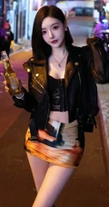 兰桂坊街头偶遇街拍的一组超高挑气质大长腿女生小姐姐好看图片