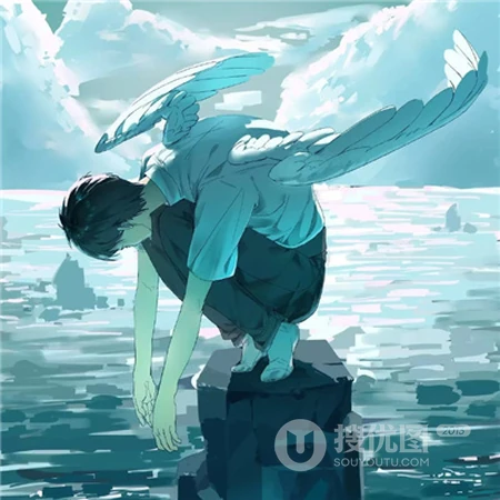 一个人呆着，略带忧郁伤感的动漫男生，孤独感瞬间拉满的男生头像图片