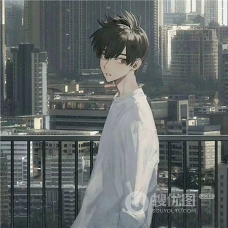 一个人呆着，略带忧郁伤感的动漫男生，孤独感瞬间拉满的男生头像图片