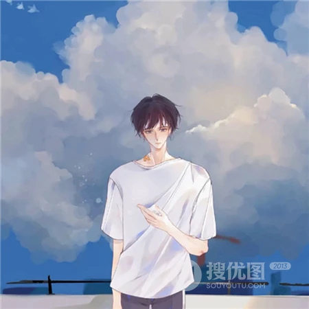 一个人呆着，略带忧郁伤感的动漫男生，孤独感瞬间拉满的男生头像图片