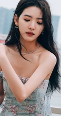 章若楠手机壁纸，美女章若楠超美海边码头写真手机壁纸套图
