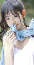 一起打球吗，清新靓丽的学生妹少女简单马尾辫发型加背心牛仔短裤户外球场写真图集