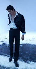 许光汉时尚先生写真照片，冰雪中的许光汉，无袖穿搭 男性荷尔蒙爆棚