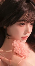 心动的感觉，从见到的那一刻发现，白皙浅粉裙装女生气质室内写真套图