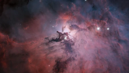 梦幻粉紫色星云深空宇宙星空浪漫景观
