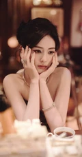 女明星白鹿复古酒吧氛围感写真系列组图