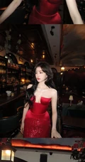 女明星白鹿复古酒吧氛围感写真系列组图
