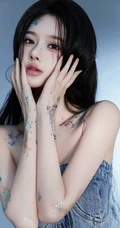 高颜值甜美女生小姐姐一袭紧身礼裙牛仔衣加牛仔裙穿搭尽显匀称身形写真套图
