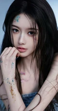 高颜值甜美女生小姐姐一袭紧身礼裙牛仔衣加牛仔裙穿搭尽显匀称身形写真套图