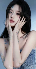 超高颜值美女小姐姐牛仔套装穿搭尽显完美身材写真手机壁纸图片