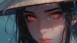 武侠风，古装女侠 超高清古装动漫AI美女插画壁纸图片