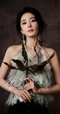 杨幂和鹦鹉，猫咪等小动物合拍美照