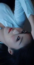 短发女生轻熟白衫加紧身黑色短裙穿搭显匀称身形线条感居家写真图片