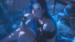 金克丝AI美图壁纸，动画游戏《英雄联盟》人物金克丝精选桌面壁纸图片