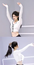 鞠婧祎排练舞蹈照片