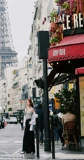 吴宣仪时尚穿搭复古街拍写真手机壁纸套图