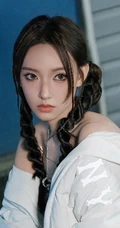 程潇个性时尚加脏辫造型穿搭登封写真手机壁纸