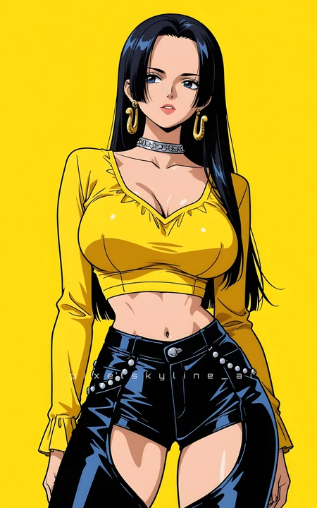 海贼王女帝波雅汉库克潮流穿搭动漫手机壁纸