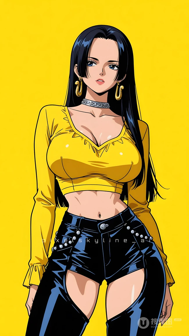 海贼王女帝波雅汉库克潮流穿搭动漫手机壁纸