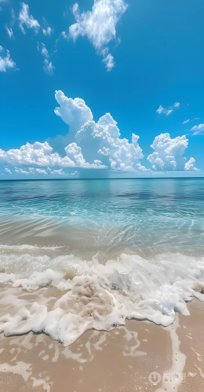 清新治愈海滨沙滩澄澈海景风光合集