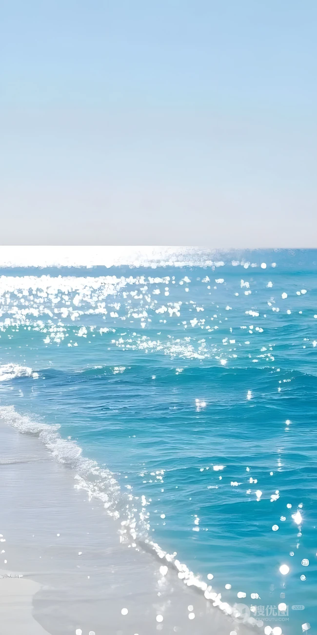 清新治愈海滨沙滩澄澈海景风光合集