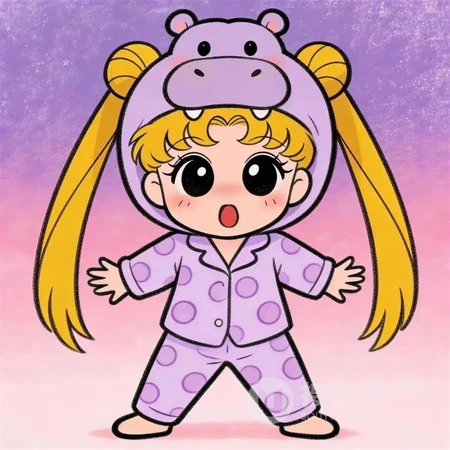 超萌Q版黄发少女可爱动漫头像合集