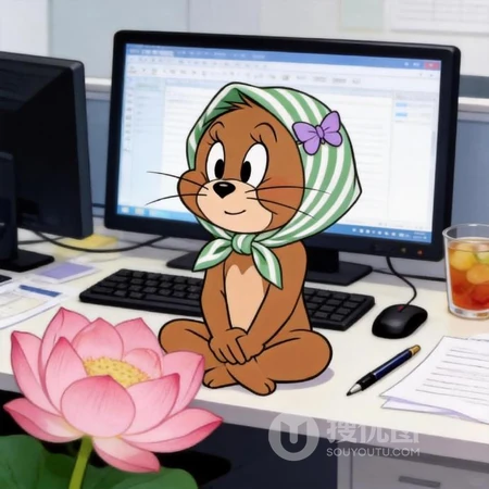 头巾杰瑞职场打工日常趣味动漫头像合集
