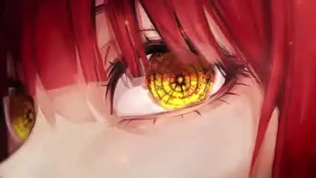 红发少女金黄时钟眼眸动漫特写壁纸