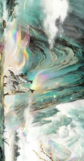 仙逆国风鎏金山水意象玄幻插画系列合集