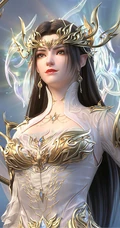 斗破苍穹古风玄幻金饰白衣御姐系列高清CG壁纸
