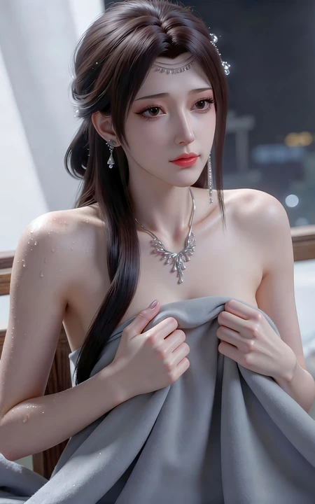 完美世界云曦同人现代礼服造型精美壁纸