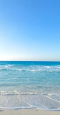 治愈海滨风景 澄澈蓝天碧海沙滩海景壁纸