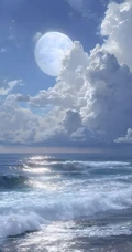 治愈海滨风景 澄澈蓝天碧海沙滩海景壁纸