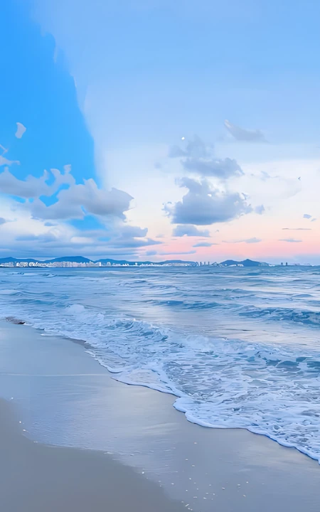 清新海滨沙滩自然风景系列高清壁纸