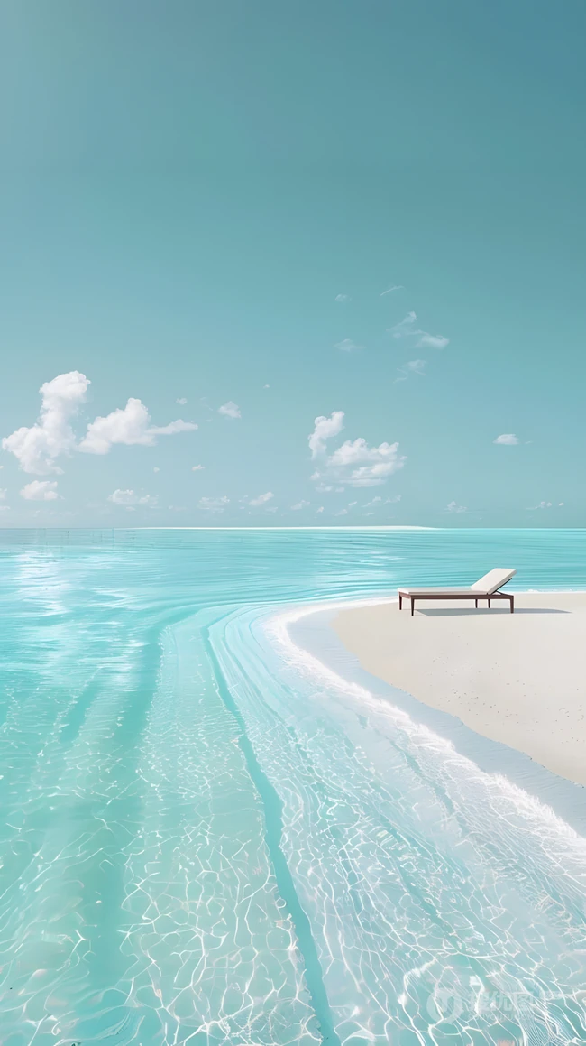 清新海滨沙滩自然风景系列高清壁纸