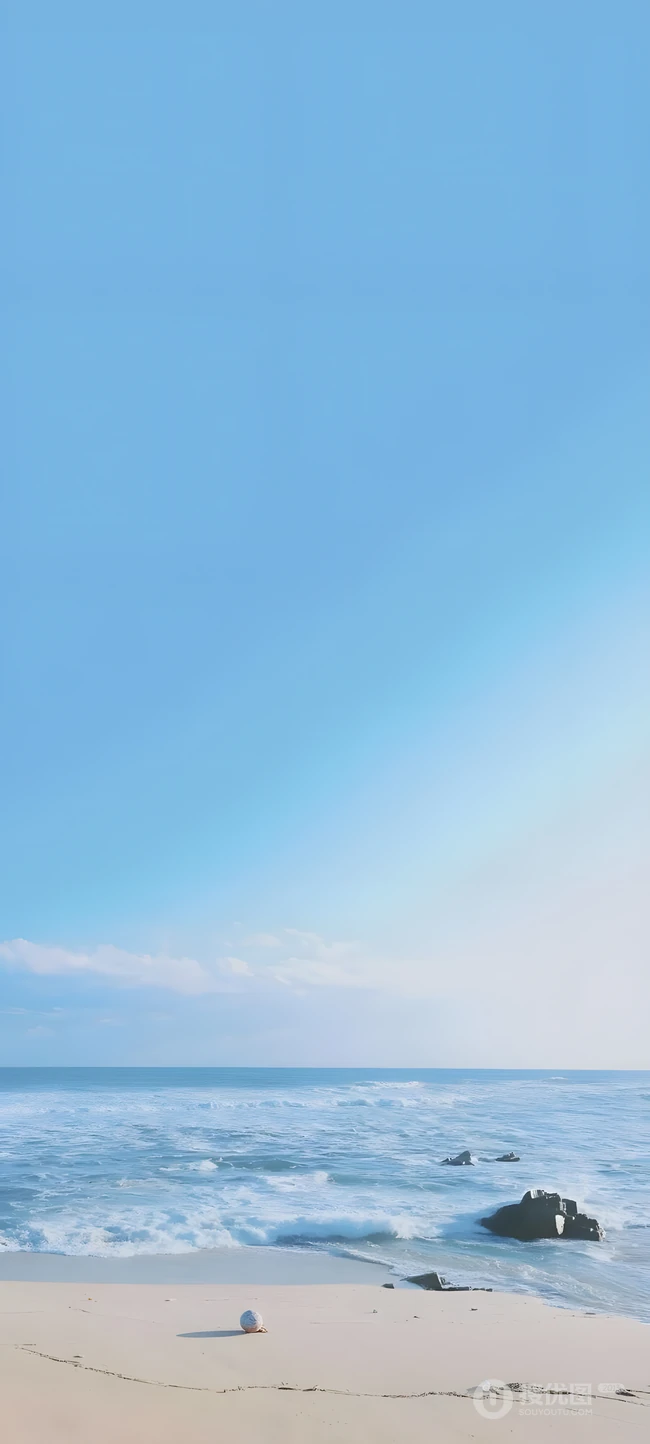 清新海滨沙滩自然风景系列高清壁纸