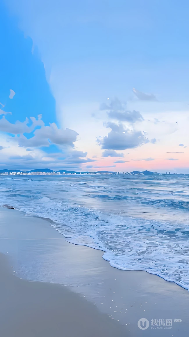 清新海滨沙滩自然风景系列高清壁纸