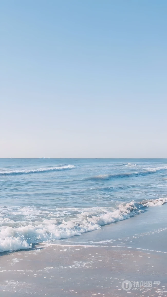 清新海滨沙滩自然风景系列高清壁纸