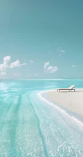 清新海滨沙滩自然风景系列高清壁纸
