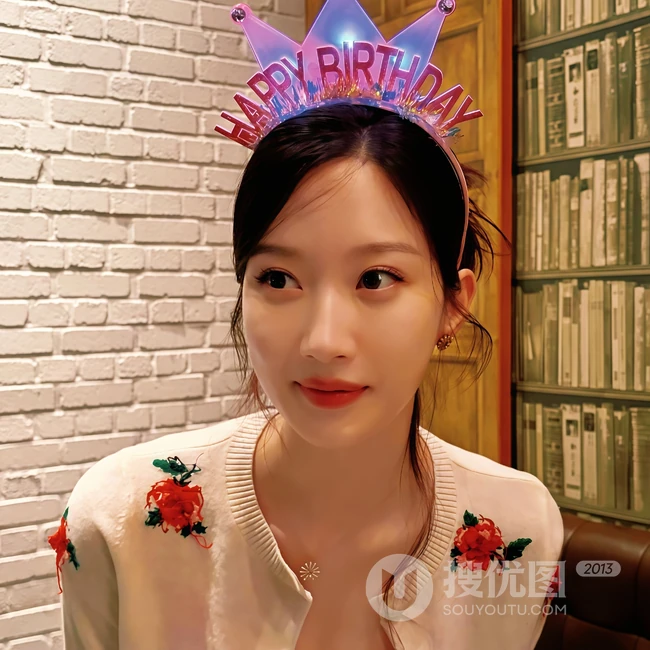 文佳煐生日派对可爱造型系列写真