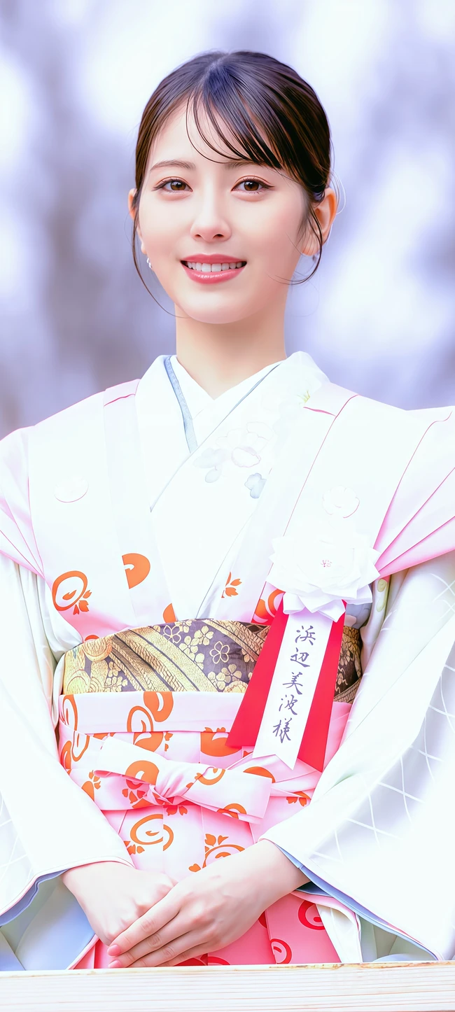 滨边美波和服活动造型组图 甜美优雅写真合集