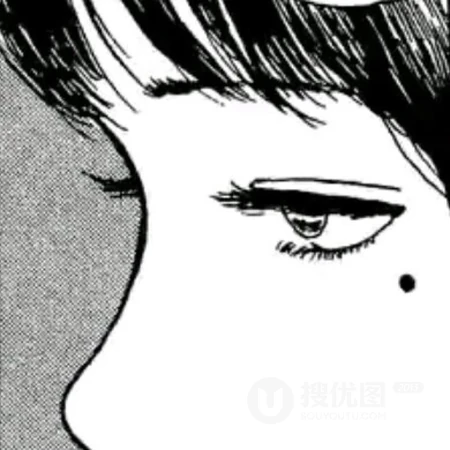 黑白手绘御姐女生动漫头像系列合集