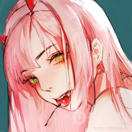 手绘欧美风酷飒女性动漫头像系列