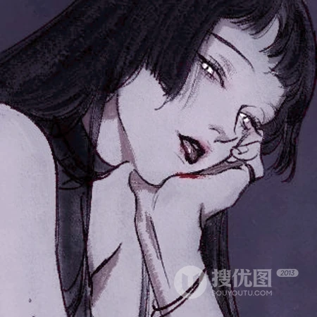 手绘欧美风酷飒女性动漫头像系列
