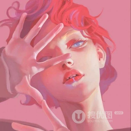 手绘欧美风酷飒女性动漫头像系列