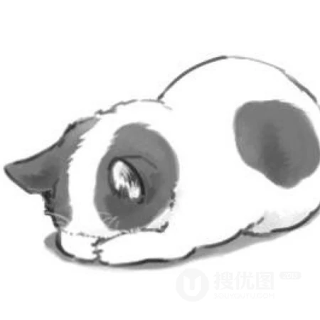 黑白手绘搞怪动漫角色系列头像合集