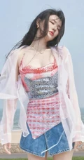 徐璐海边清新氛围感写真组图