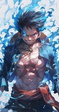 海贼王蒙奇D路飞战斗系列同人插画组图